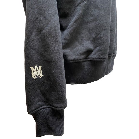 100% Auth NWT Amiri Black Coffee Graphic Print Crew Neck Sweatshirt Oversized M - Picture 9 of 11